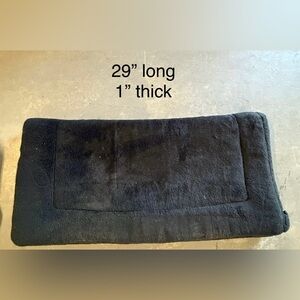 Western black fleece saddle pad